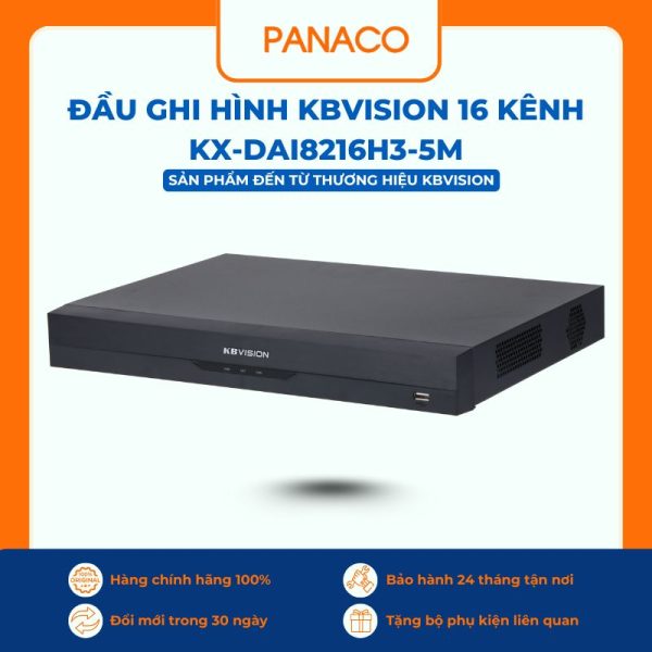 Đầu ghi hình Kbvision 16 kênh KX-DAi8216H3-5M