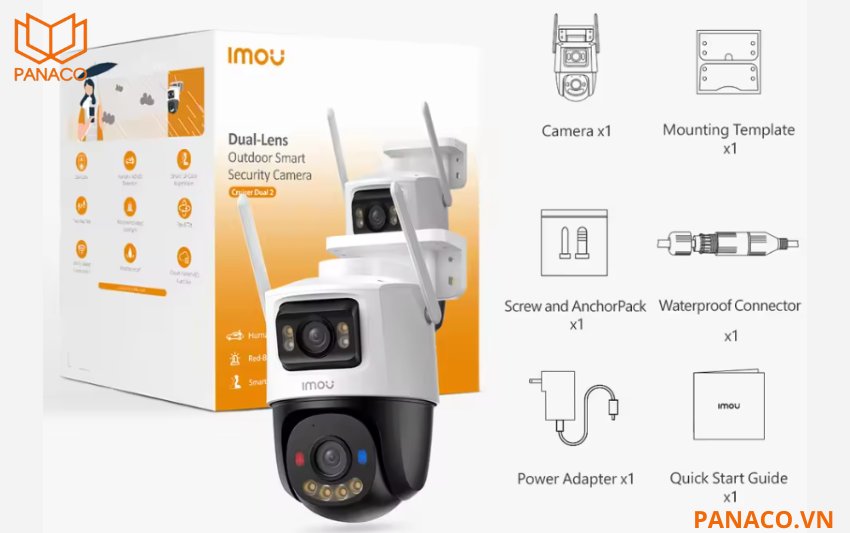Full bộ sản phẩm camera wifi Imou IPC-S7XFP-8U0WED