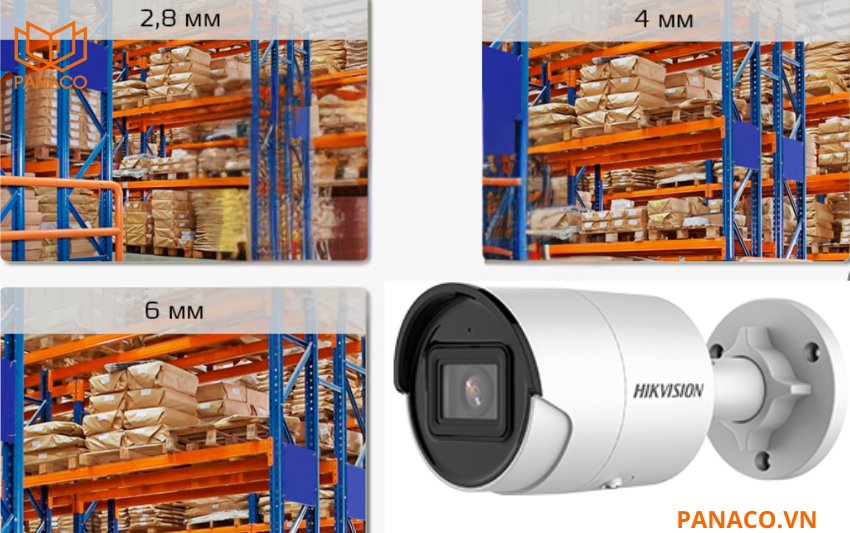 Hikvision DS-2CD2086G2-IU cung cấp nhiều tùy chọn ống kính cố định