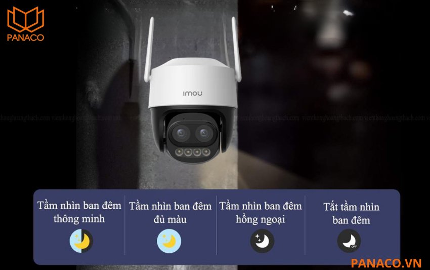 4 Chế độ ban đêm thông minh của camera imou IPC-S7DP-5M0WEZ
