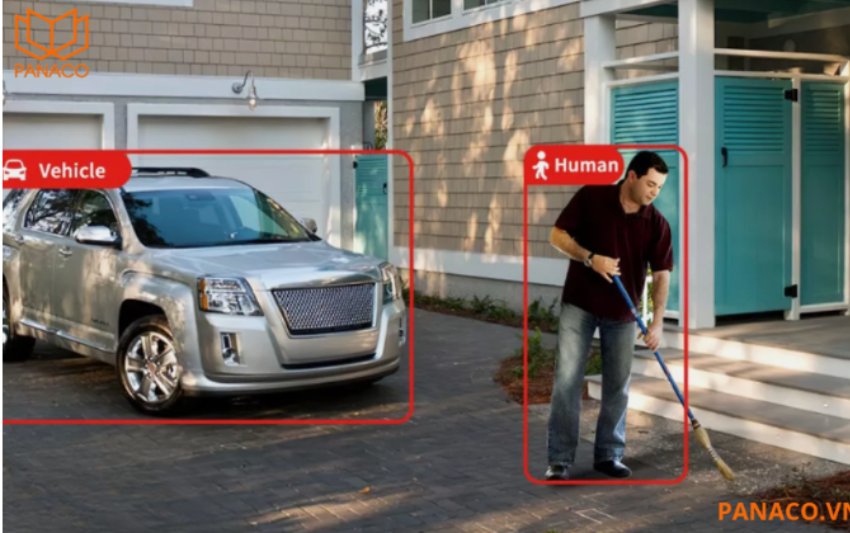 KX-A51D có khả năng phân tích thông minh AI giúp phân biệt chính xác giữa người và phương tiện