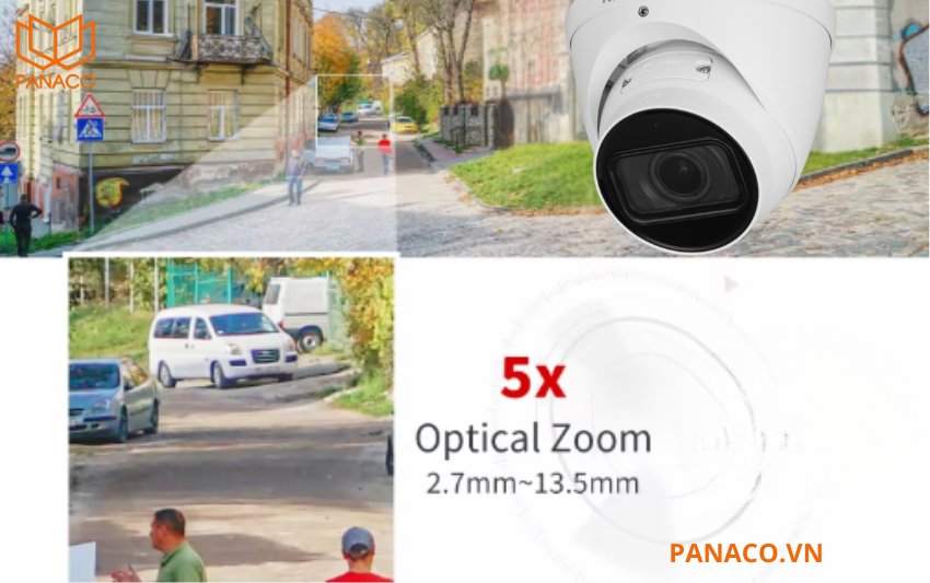 KX-C2204MN được trang bị ống kính motorized 2.7mm–13.5mm