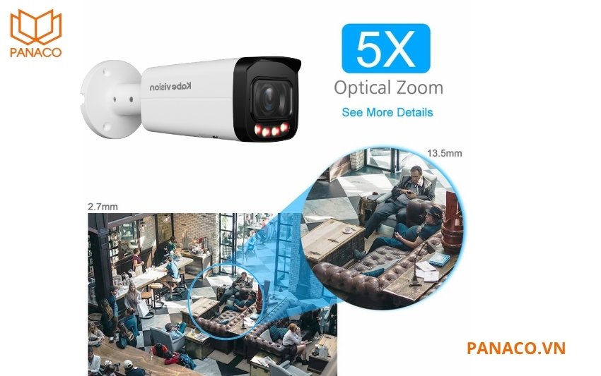 KX-CD4005MN-AB tích hợp ống kính motorized 2.7mm - 13.5mm