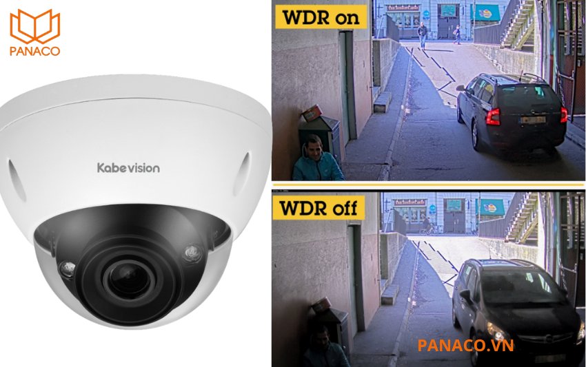  KX-D5014MN-EAB xử lý ánh sáng cực tốt nhờ công nghệ True WDR 120dB