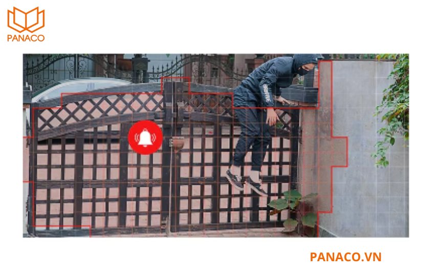 KX-S3L tích hợp chức năng thông minh như hàng rào ảo, thiết lập khu vực cấm, phát hiện chuyển động là con người hay phương tiện