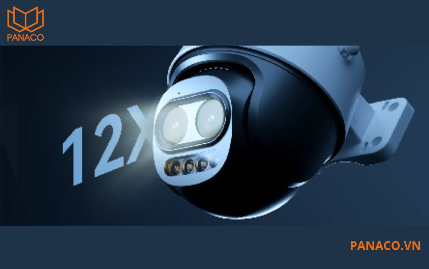 Camera IPC-S7DP-5M0WEZ zoom kết hợp 12X phóng to hình ảnh