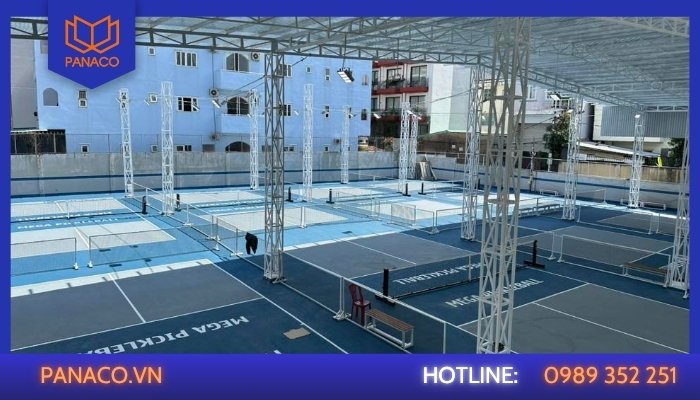 Lắp camera cho khu vực sân thi đấu Pickleball