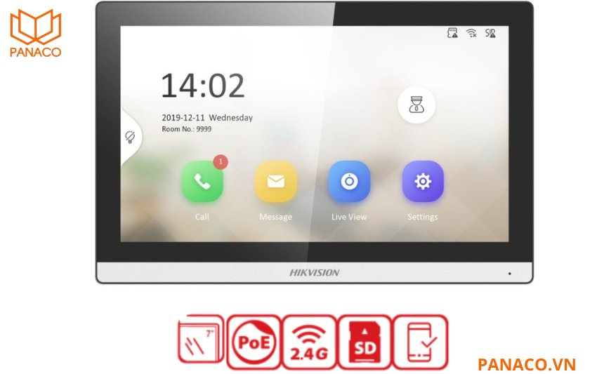 Màn hình chuông cửa IP Hikvision SH-KH6352-WTE1