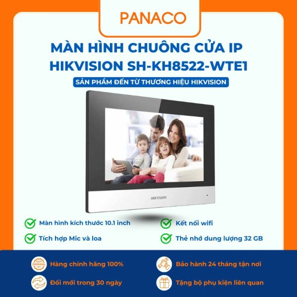 Màn hình chuông cửa IP Hikvision SH-KH8522-WTE1