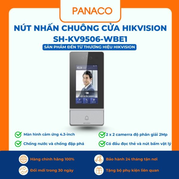 Nút nhấn chuông cửa Hikvision SH-KV9506-WBE1