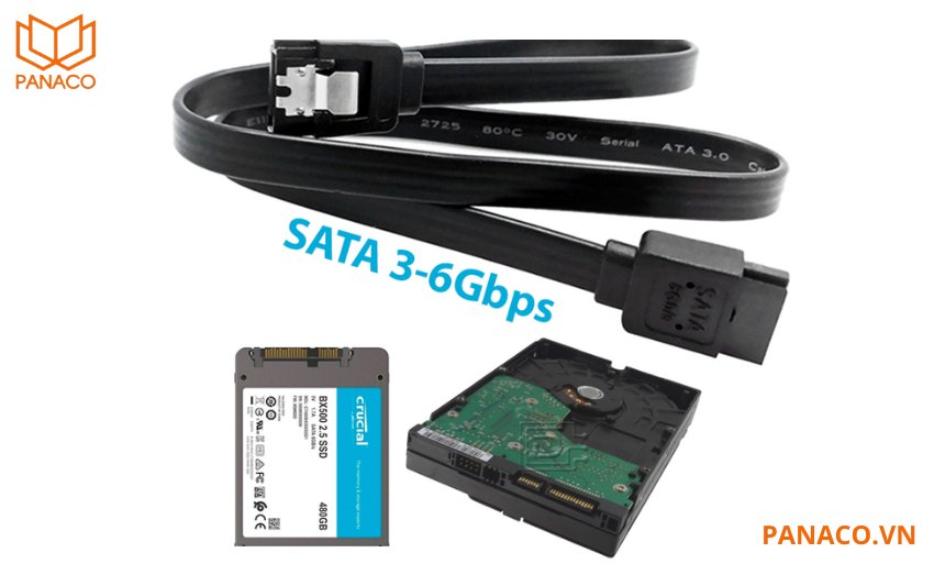SATA III (6.0 Gb/s) là giao tiếp phổ biến và hiệu quả nhất hiện nay cho ổ cứng HDD