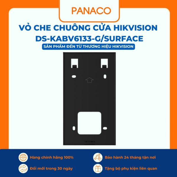 Vỏ che chuông cửa Hikvision DS-KABV6133-G/Surface