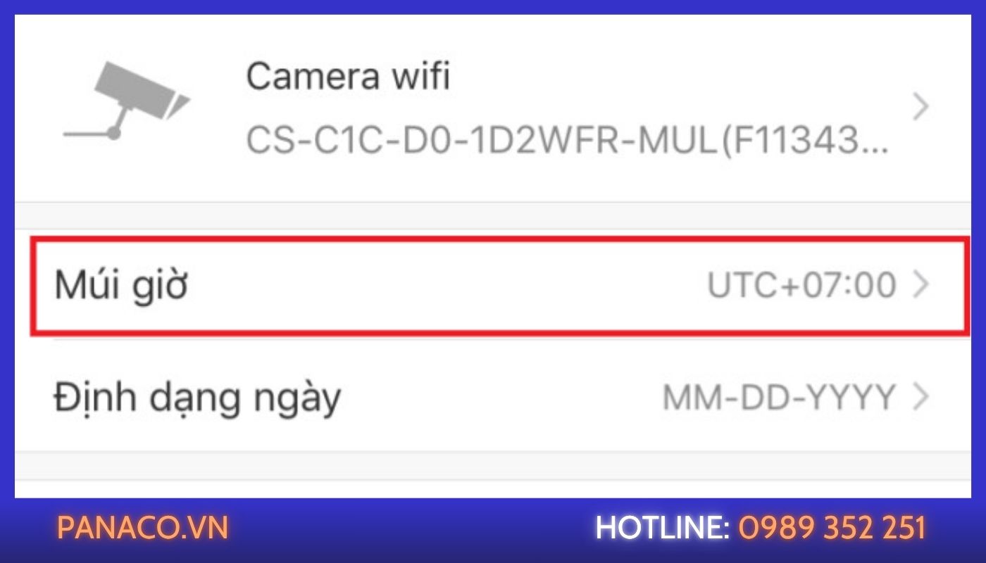 nguyên nhân camera Wifi bị lỗi sai múi giờ