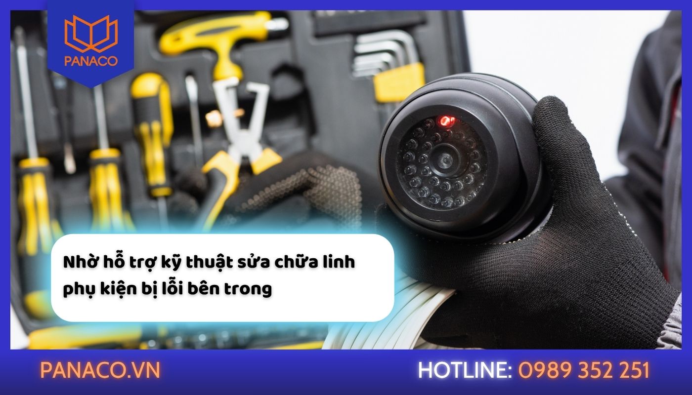 Nhờ sự hỗ trợ từ đội ngũ kỹ thuật nếu camera Wifi không xoay được do lỗi ở phần cứng