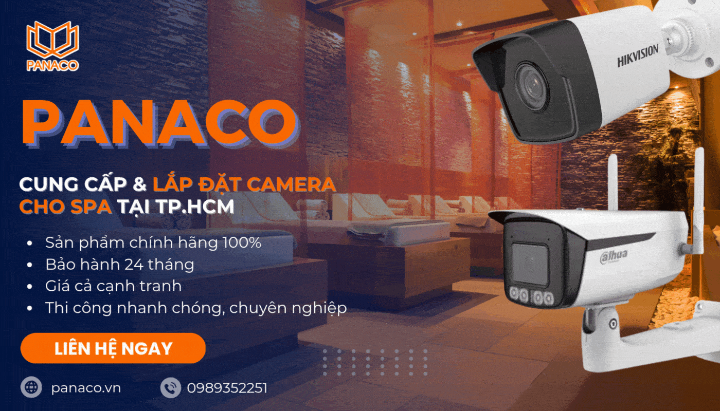 Lắp đặt camera giám sát toàn diện cho Spa tại PANACO