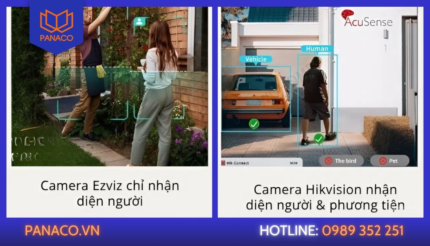 sự khác nhau giữa camera Ezviz và Hikvision về tính năng
