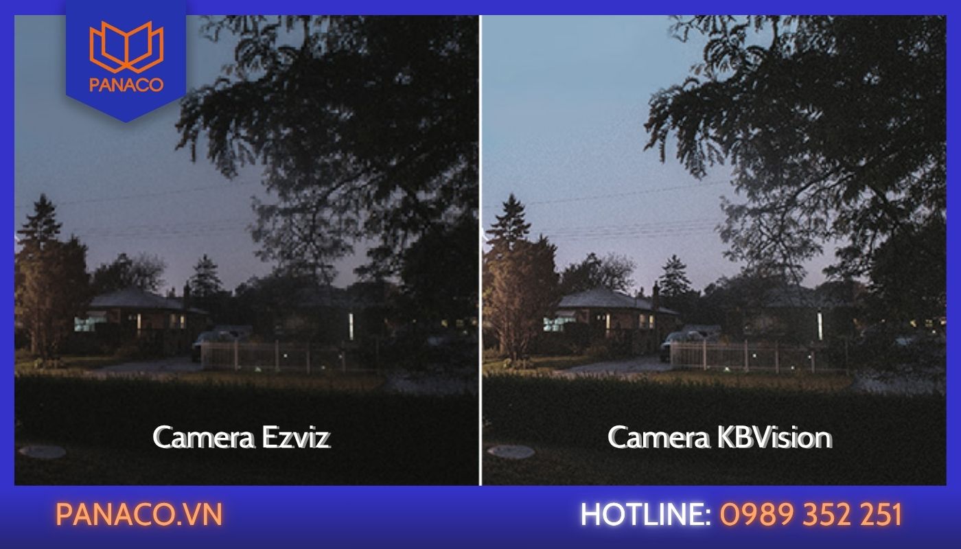 So sánh camera Ezviz và Kbvision về độ phân giải, chất lượng hình ảnh