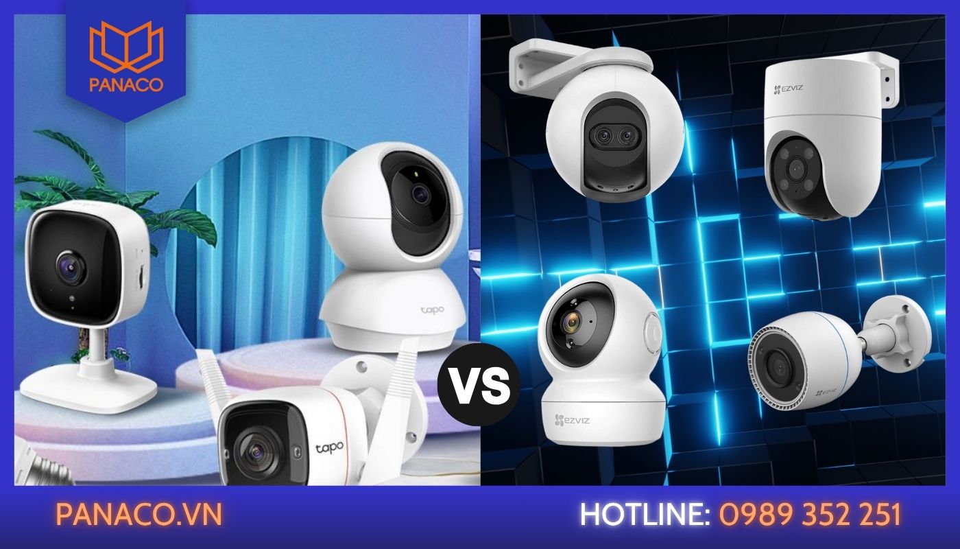 Sự khác nhau camera Ezviz và TP-Link về thiết kế