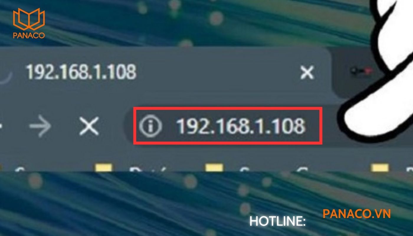 Nhập địa chỉ IP đầu ghi Dahua vào thanh địa chỉ