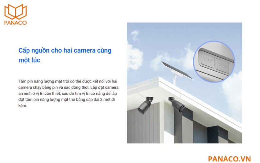 CS-PBC12-R100-10AH có thể cấp nguồn cho hai thiết bị cùng lúc