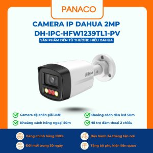 Camera IP Dahua 2MP DH-IPC-HFW1239TL1-PV