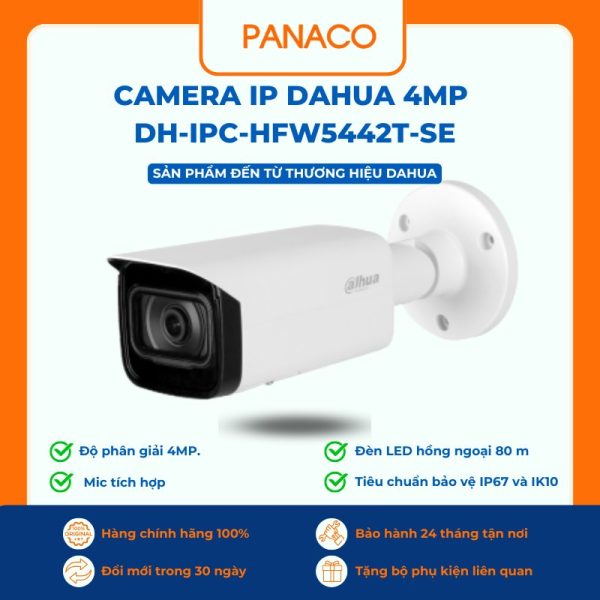 Camera IP Dahua 4MP DH-IPC-HFW5442T-SE