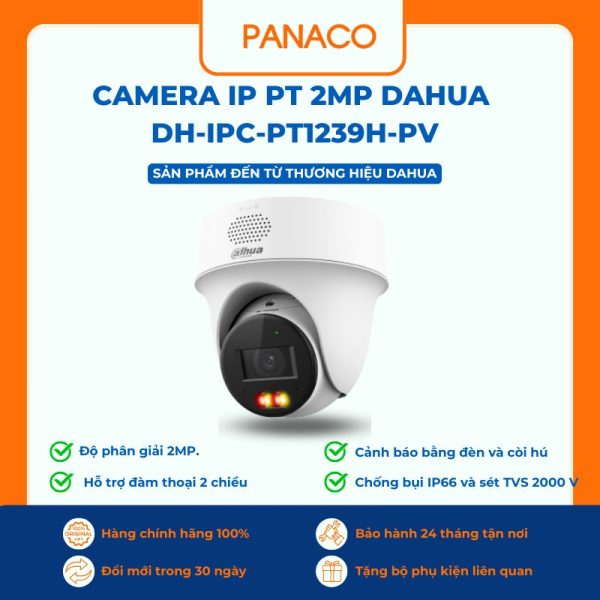 Camera IP PT 2MP Dahua DH-IPC-PT1239H-PV