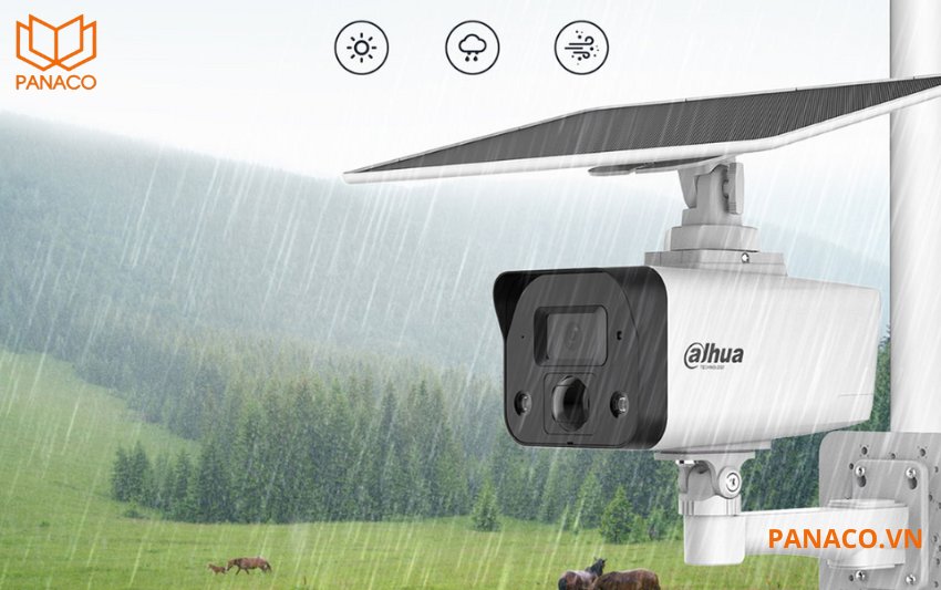 DH-IPC-HFW2441DG-4G-SP-B được thiết kế với chuẩn chống nước và bụi IP67