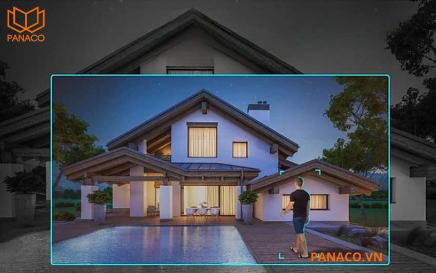 Camera trang bị cả đèn LED và hồng ngoại với tầm chiếu tối đa 40 mét