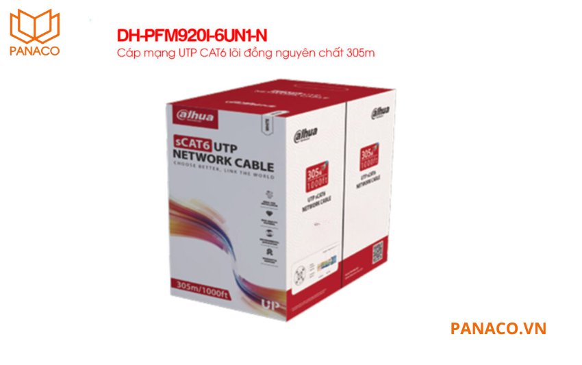 Cáp mạng UTP CAT6 305m Dahua DH-PFM920I-6UN1-N