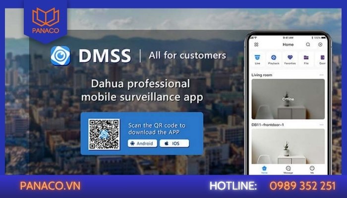 Chỉnh thời gian bằng ứng dụng DMSS trên điện thoại