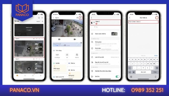 Đổi tên camera Imou trên ứng dụng Imou Life