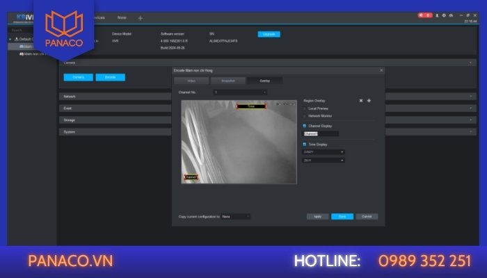 Đổi tên camera Kbvision qua phần mềm KbIVMS