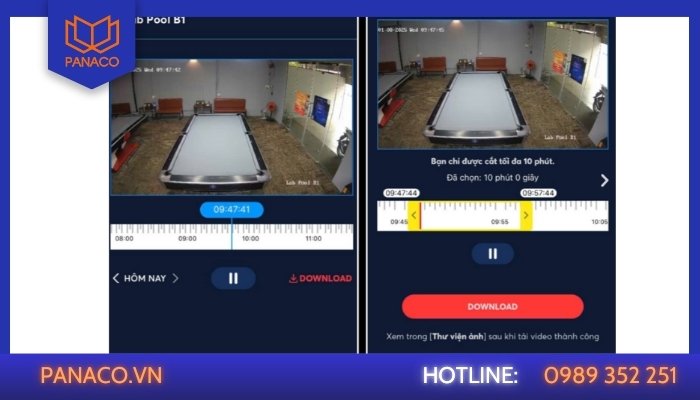 Lắp camera quán bida để cắt highlight tự động