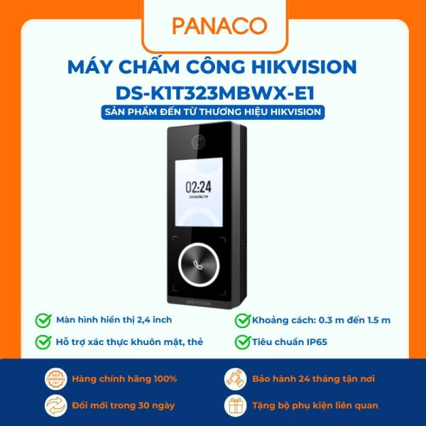 Máy chấm công Hikvision DS-K1T323MBWX-E1