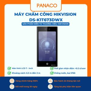 Máy chấm công Hikvision DS-K1T673DWX