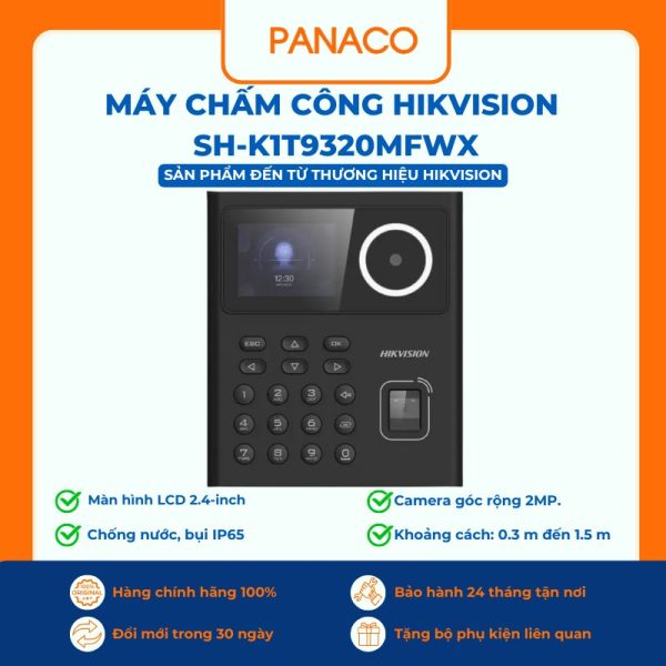 Máy chấm công Hikvision SH-K1T9320MFWX