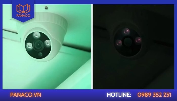 Nhận biết camera hoạt động bằng đèn hồng ngoại