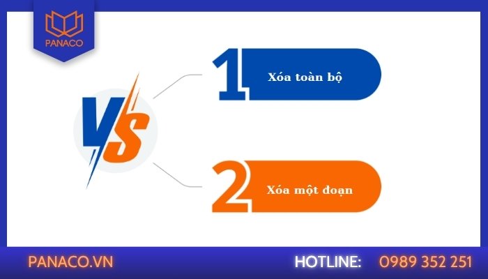 So sánh giữa xóa toàn bộ dữ liệu và một đoạn nhỏ trên camera Dahua