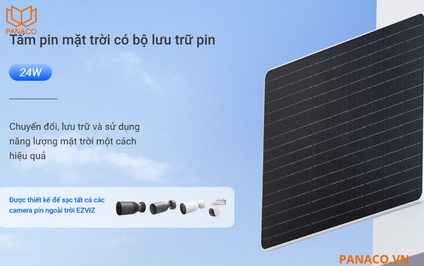 Tấm pin mặt trời Ezviz CS-PBC24-R100-20AH