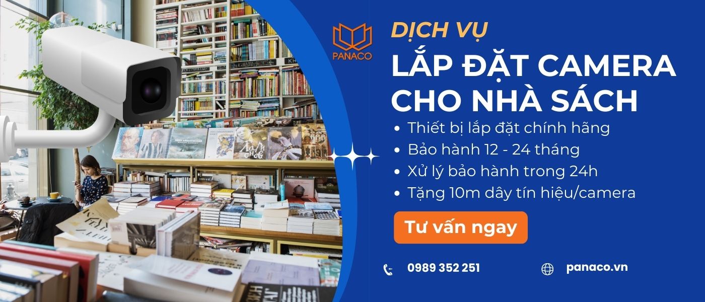 liên hệ lắp đặt camera cho nhà sách PANACO