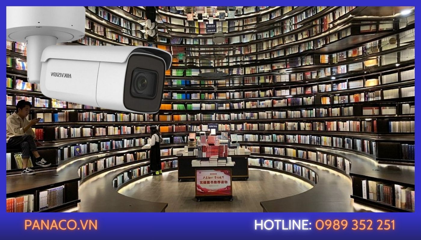 Giải pháp lắp đặt camera quan sát cho nhà sách lớn