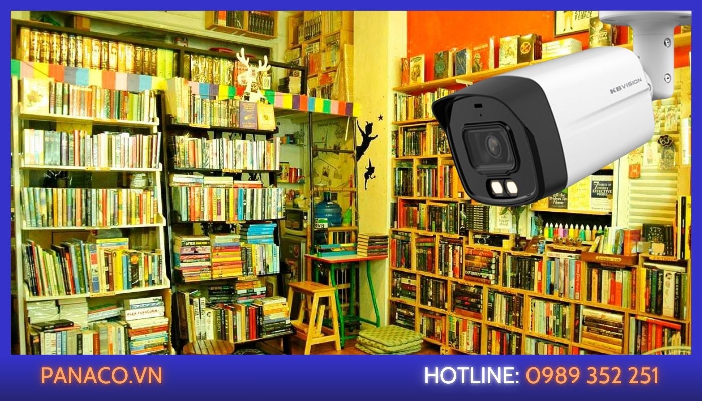 Giải pháp lắp camera nhà sách nhỏ