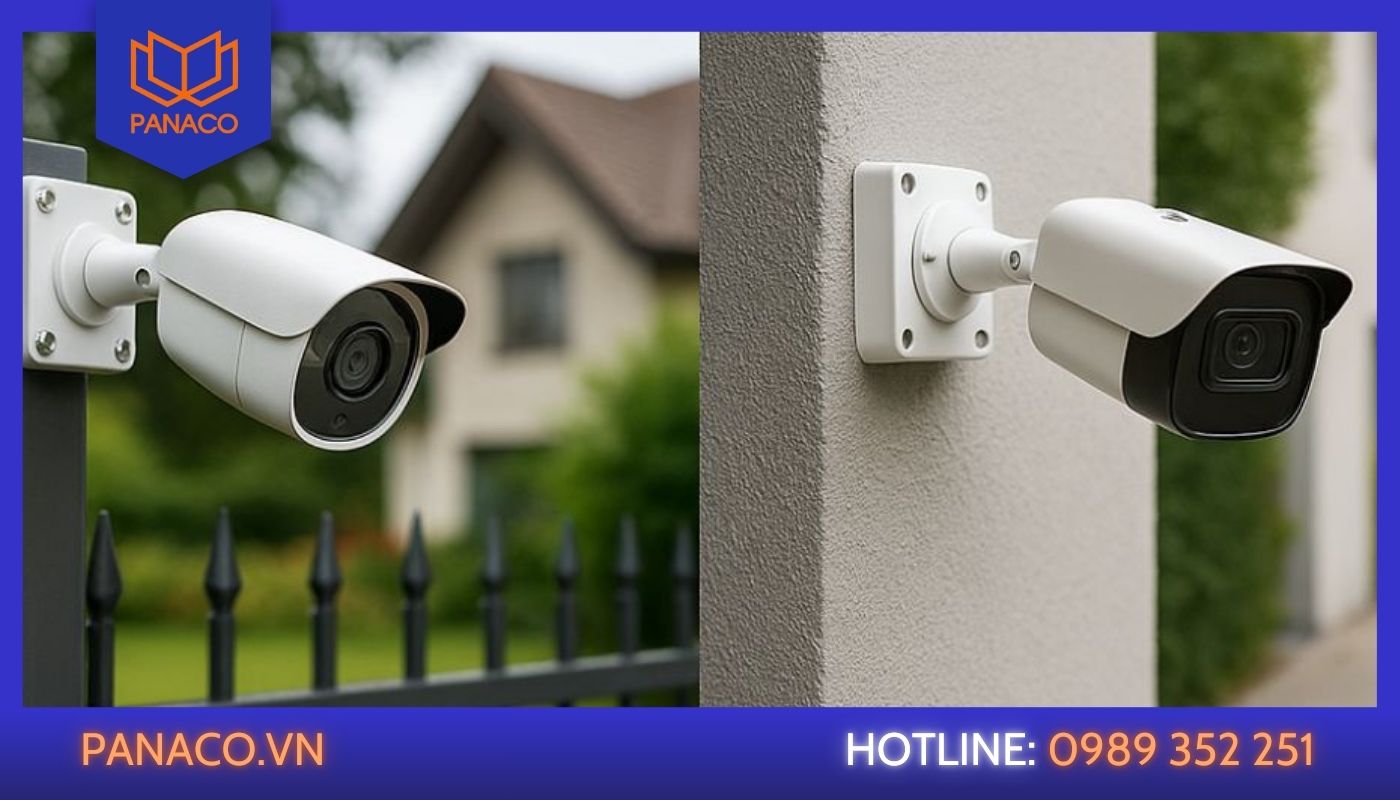 Lắp camera ngoài trời trong nhà cần chọn loại chống nước và chịu nhiệt tốt