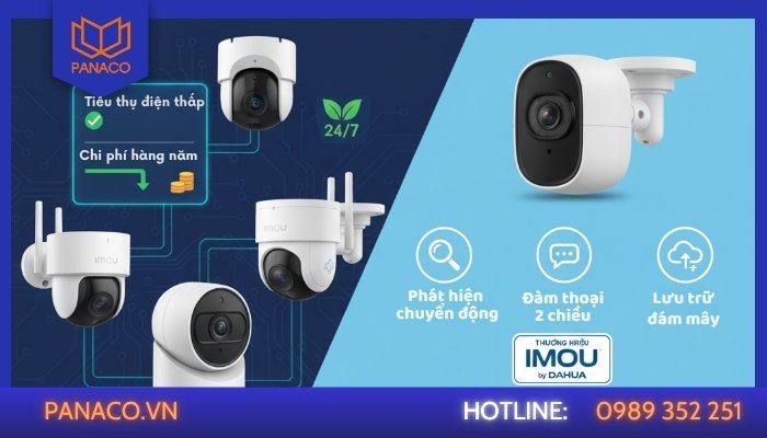 Camera Imou tiêu thụ bao nhiêu điện