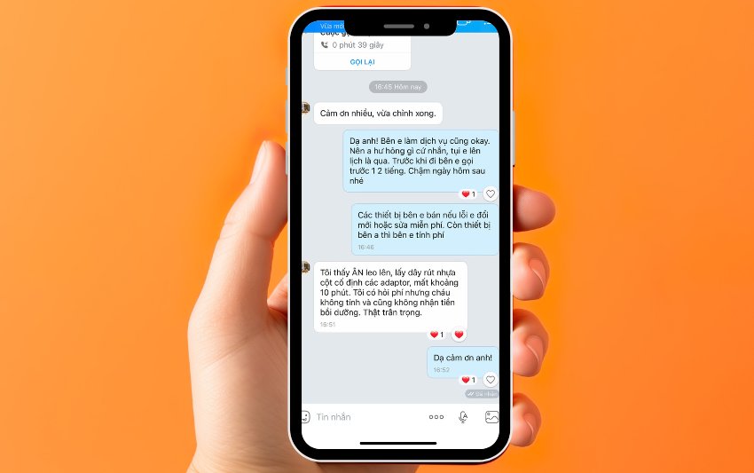 Feedback của khách hàng trong dự án lắp đặt camera nhà xưởng bảo kình