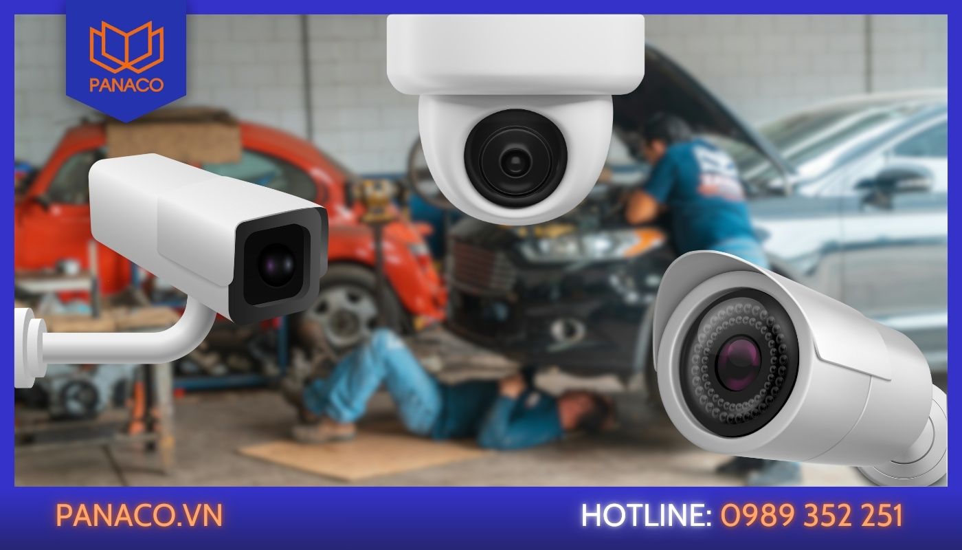 Dịch vụ lắp camera an ninh giám sát cho gara ô tô tại PANACO