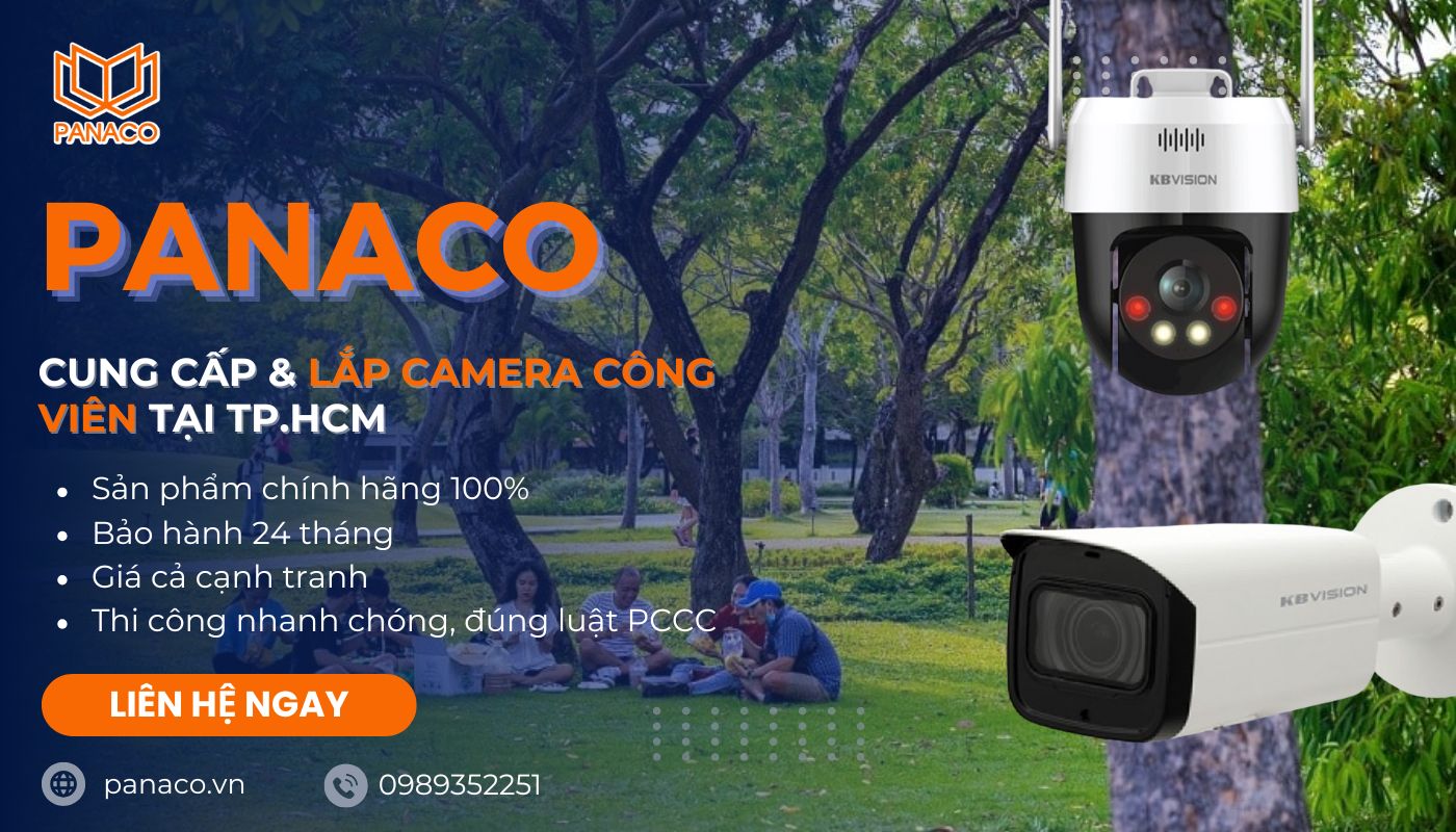 PANACO tư vấn lắp đặt camera công viên