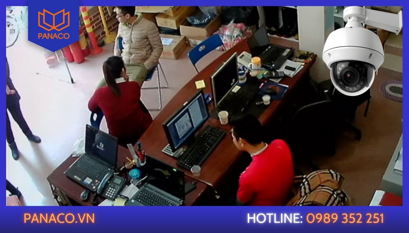 Lắp camera tại khu vực quầy thu ngân trong khuôn viên hồ câu
