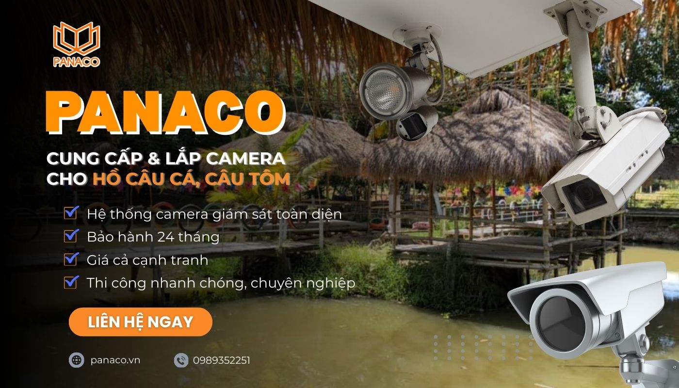 Dịch vụ lắp đặt camera giám sát cho hồ câu cá, câu tôm giải trí